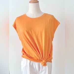 🧡Chico's Vibrant Orange Muscle Tee NWT